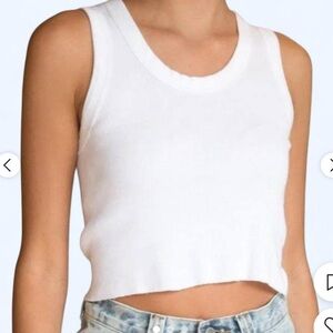 Brandy Melville White Crop Top